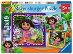 Dora – 3 x 49 Piece Jigsaw Puzzles (Ravensburger)