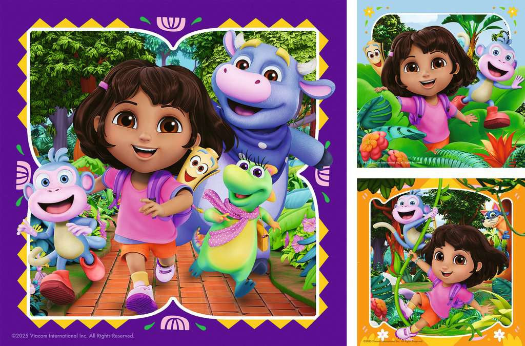 Dora – 3 x 49 Piece Jigsaw Puzzles (Ravensburger)