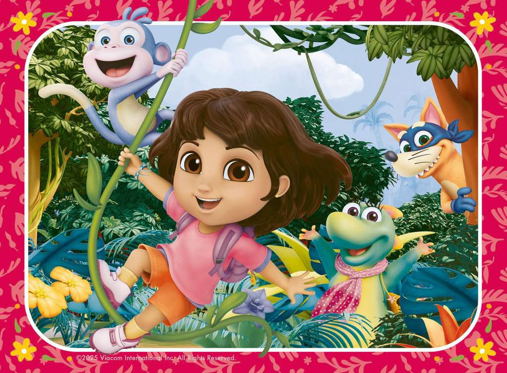 Dora 4 in a Box – 12, 16, 20 & 24 Piece Jigsaw Puzzles (Ravensburger)