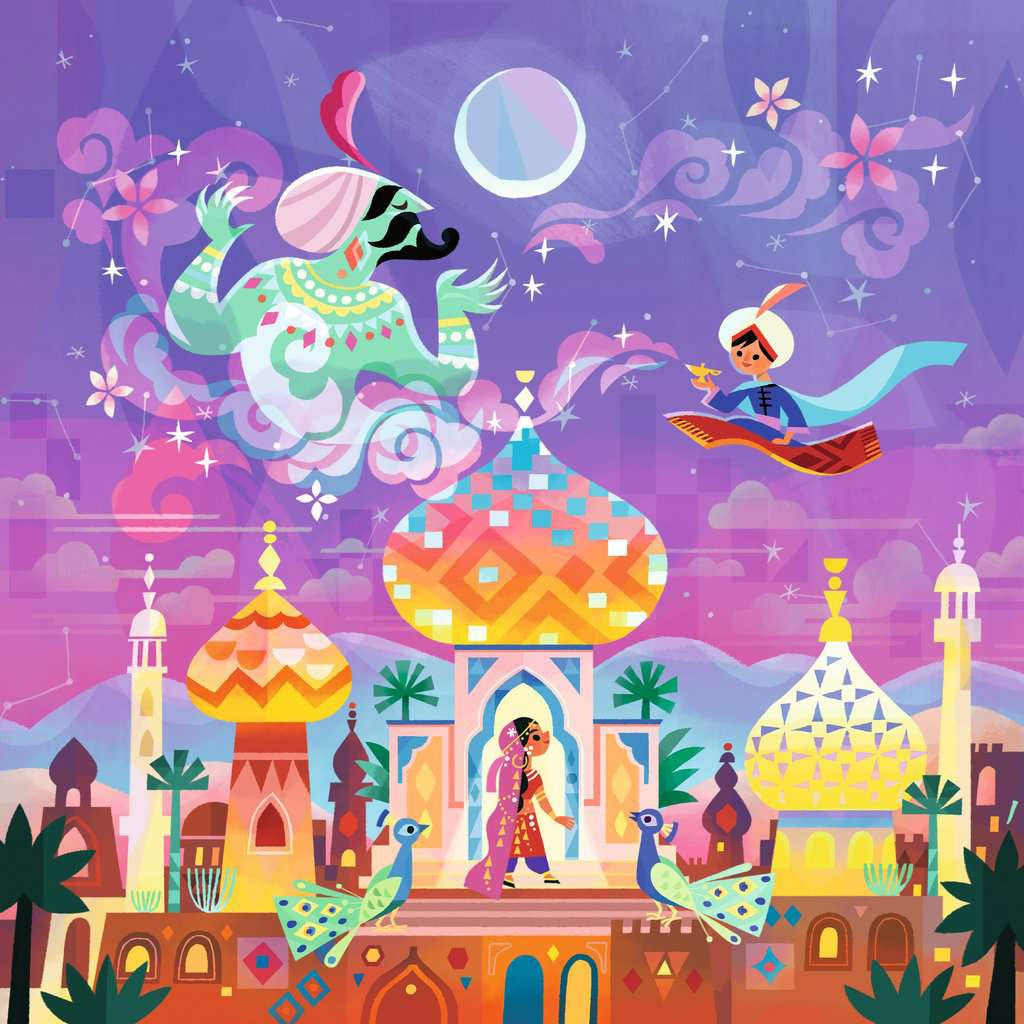 Aladdin and the Wonderful Lamp – 64 Piece Square Jigsaw Puzzle (Ravensburger)
