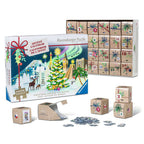 Contents: Advent Calendar: Christmas Around the World – 24 x 54 Piece Jigsaw Puzzles (Ravensburger)