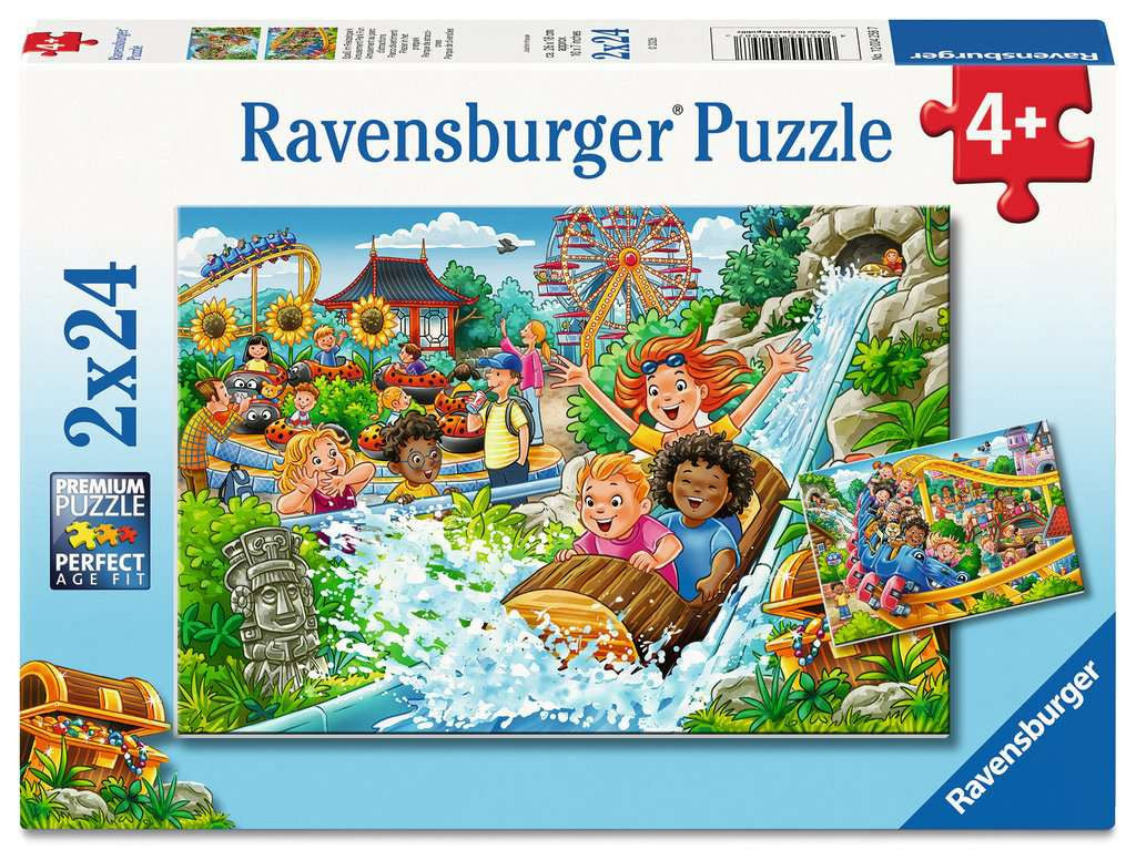 Amusement Park – 2 x 24 Piece Jigsaw Puzzles (Ravensburger)
