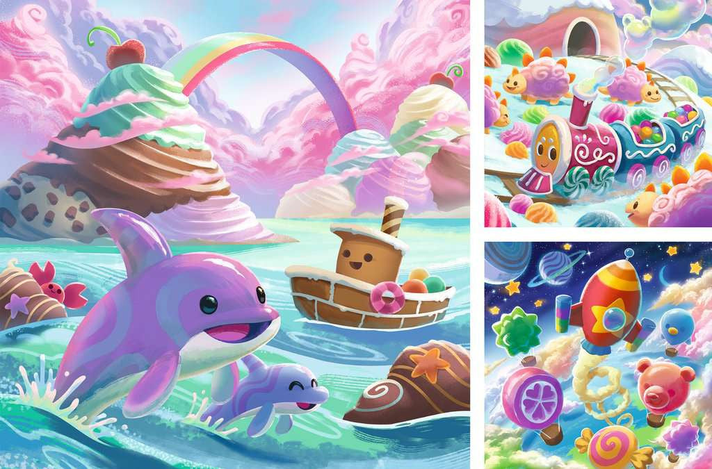 Candy Coastline – 3 x 49 Piece Jigsaw Puzzles (Ravensburger)