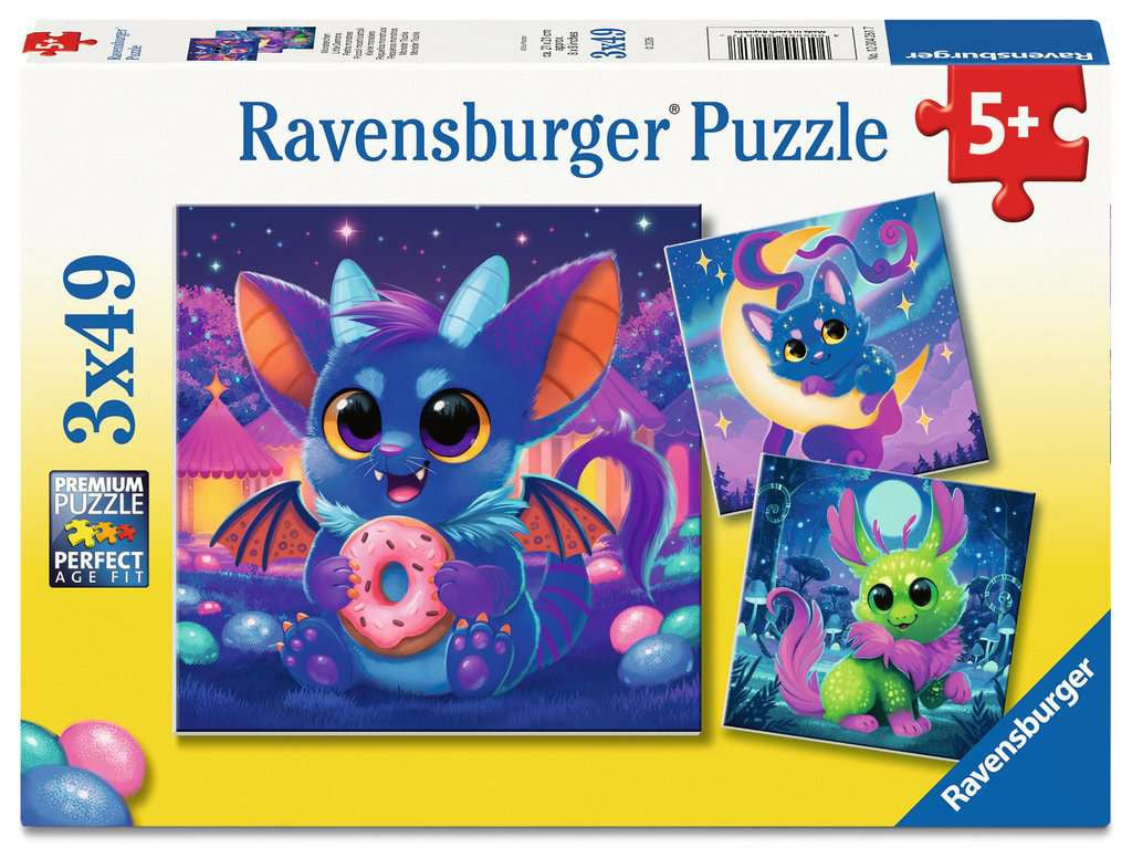 Little Demons – 3 x 49 Piece Jigsaw Puzzles (Ravensburger)