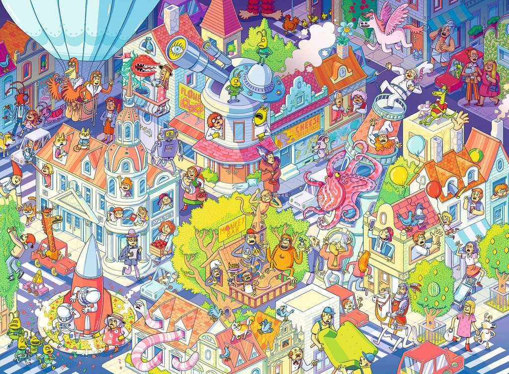 A Day in Chaosville XXL – 100 Piece Jigsaw Puzzle (Ravensburger)