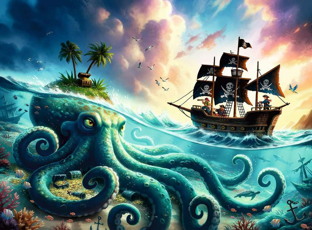 Pirate Treasure XXL – 100 Piece Jigsaw Puzzle (Ravensburger)