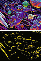 Artwork: Outer Space Adventure - Glow in the Dark - 200 XXL Piece Jigsaw Puzzle (Ravensburger)