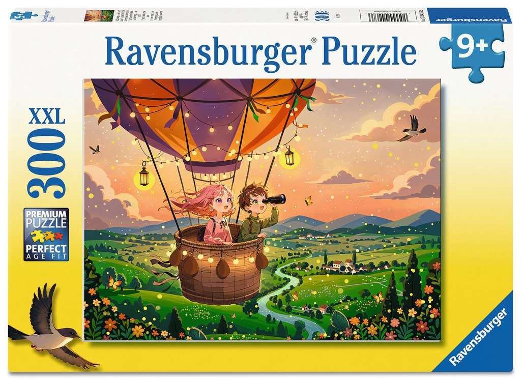 Cosy Sunset Sky Ride XXL – 300 Piece Jigsaw Puzzle (Ravensburger)