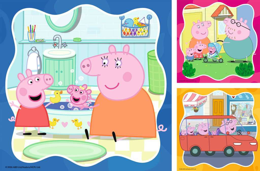 Peppa Pig Family Firsts – 3 x 49 Piece Jigsaw Puzzles (Ravensburger)