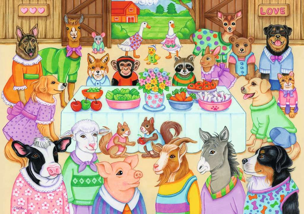 Barn Party – 35 Piece Jigsaw Puzzle (Ravensburger)