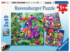 Baby Garden Dragons – 3 x 49 Piece Jigsaw Puzzles (Ravensburger)