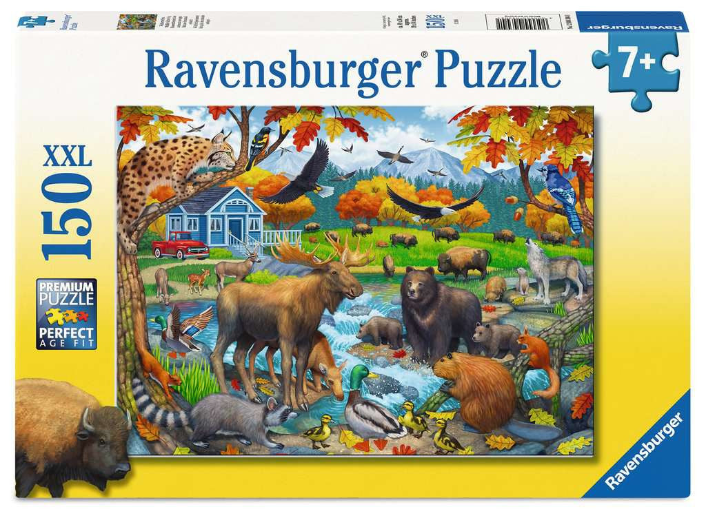 Wildlife Gathering XXL – 150 Piece Jigsaw Puzzle (Ravensburger)