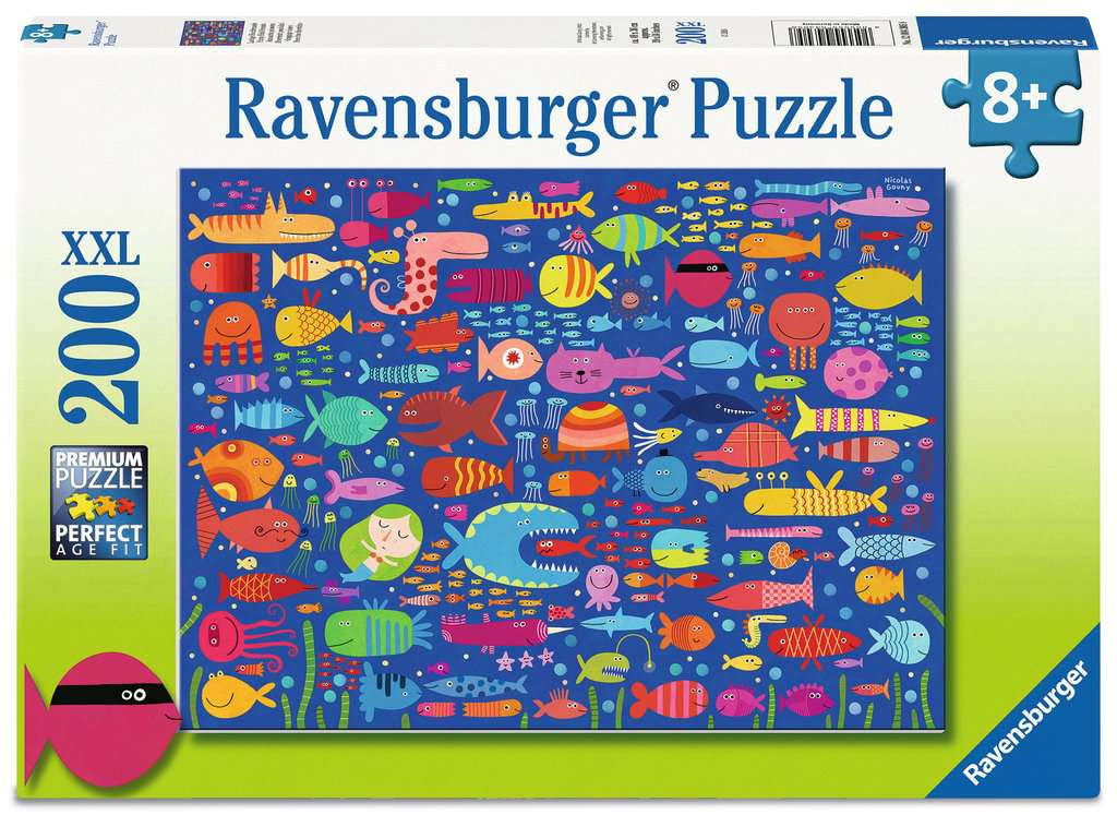 Funny Fish Friends XXL – 200 Piece Jigsaw Puzzle (Ravensburger)