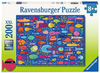 Funny Fish Friends XXL – 200 Piece Jigsaw Puzzle (Ravensburger)