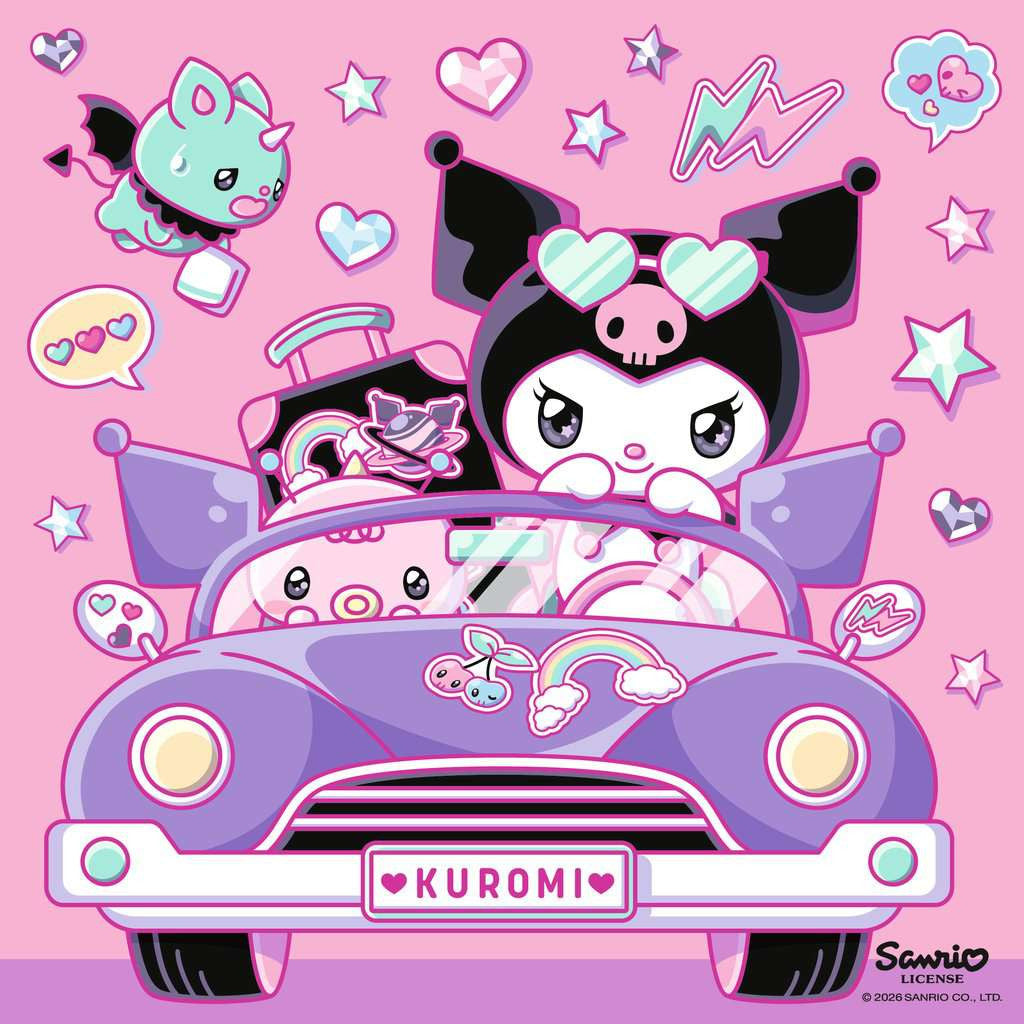 Kuromi on Tour – 3 x 49 Piece Jigsaw Puzzles (Ravensburger)