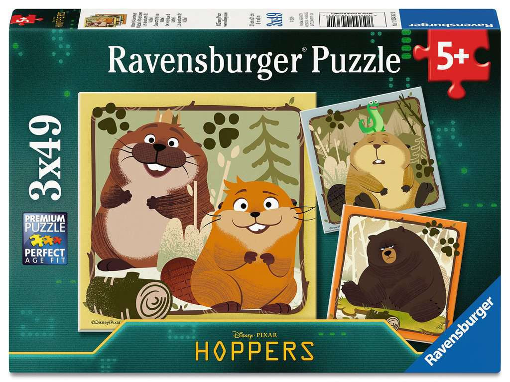 Disney Pixar Hoppers – 3 x 49 Piece Jigsaw Puzzles (Ravensburger)