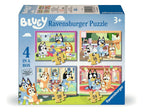 Bluey – 4 in a Box (12, 16, 20, 24 Piece) Jigsaw Puzzles (Ravensburger)