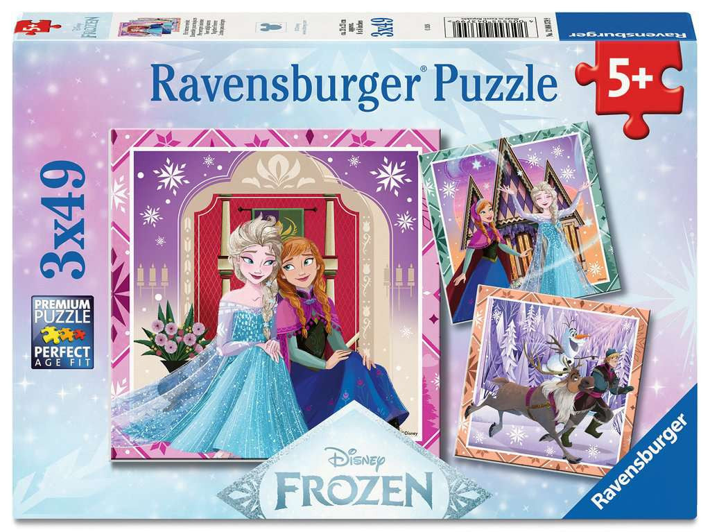 Disney Frozen – 3 x 49 Piece Jigsaw Puzzles (Ravensburger)