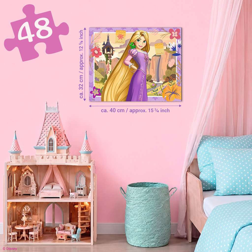 Size guide: Disney Giftables Rapunzel - 48 Piece Jigsaw Puzzle (Ravensburger)