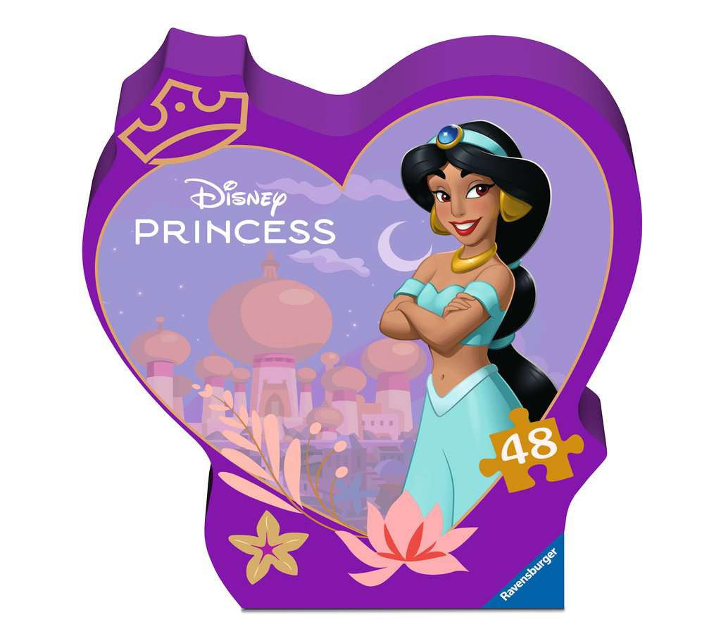 Box, straight on: Disney Giftables Jasmine - Building Together! - 48 Piece Jigsaw Puzzle (Ravensburger)