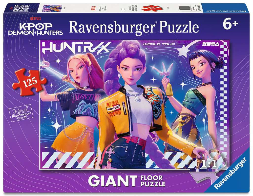 Box, straight on: K-Pop Demon Hunters: Huntr/x World Tour – 125 Piece Giant Floor Jigsaw Puzzle (Ravensburger)