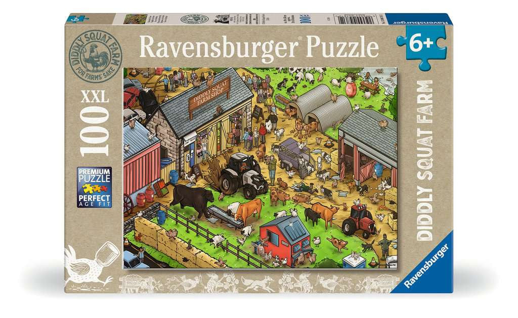 Box, straight on: Diddly Squat Farm - 100 XXL Piece Jigsaw Puzzle (Ravensburger)