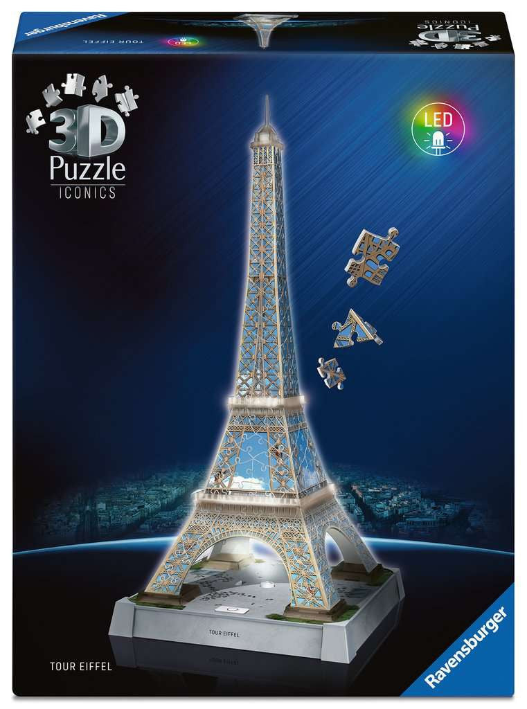 Eiffel Tower Light Up – 216 Piece 3D Jigsaw Puzzle (Ravensburger)