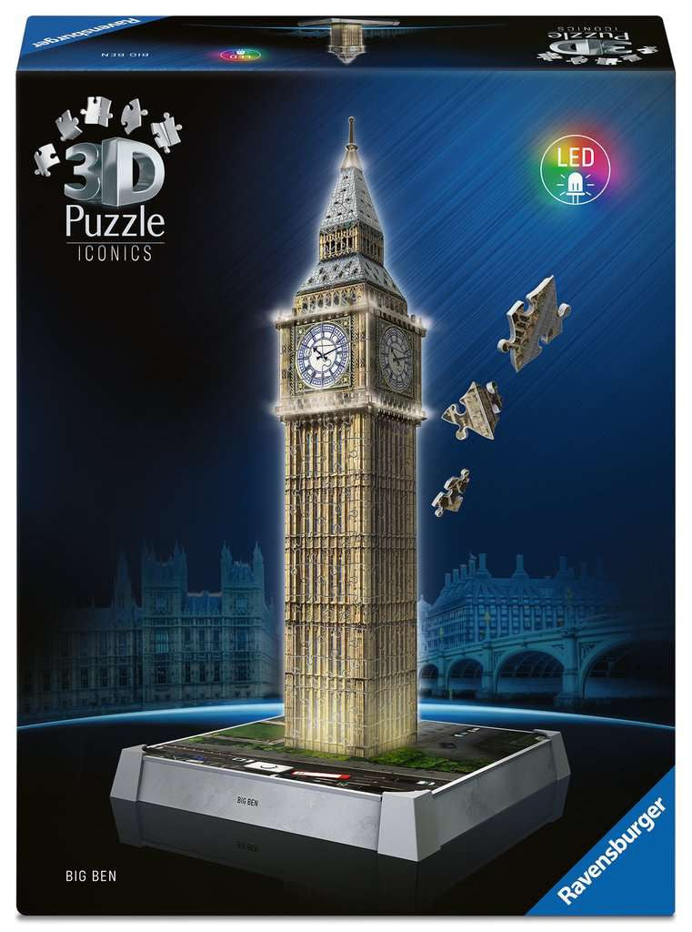 Big Ben Light Up – 216 Piece 3D Jigsaw Puzzle (Ravensburger)