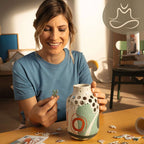 Puzzle in progress: Vase Abstract Beige 3D Jigsaw Puzzle (Ravensburger)