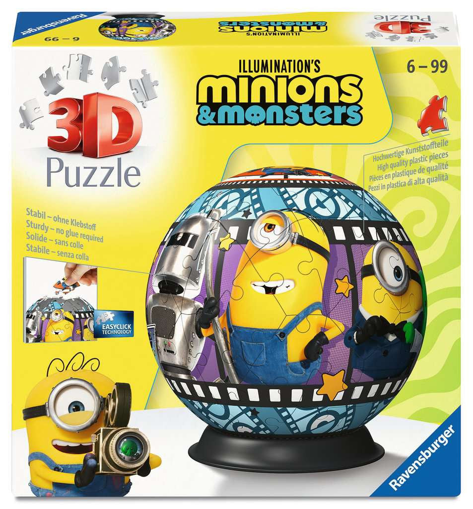 Minions & Monsters – 72 Piece 3D Jigsaw Puzzle (Ravensburger)