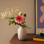 In use: Striped Flower Vase 3D Jigsaw Puzzle (Ravensburger)