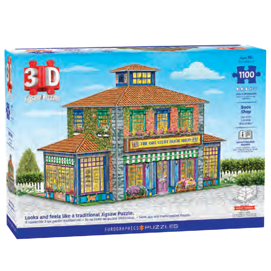 3D Bookstore – 1100 Piece Jigsaw Puzzle (Eurographics)