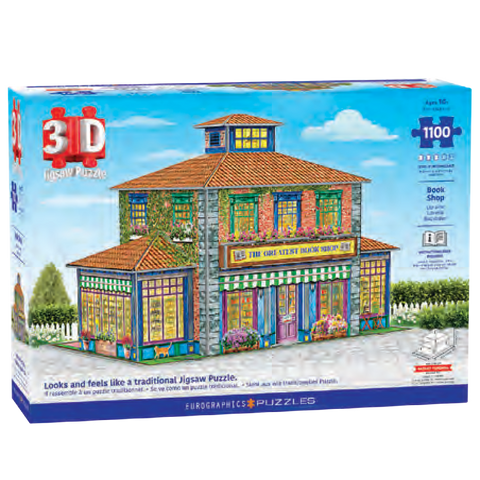 3D Bookstore – 1100 Piece Jigsaw Puzzle (Eurographics)