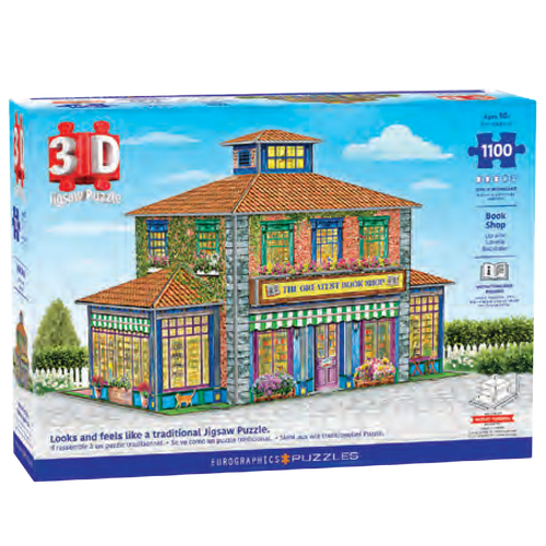 3D Bookstore – 1100 Piece Jigsaw Puzzle (Eurographics)