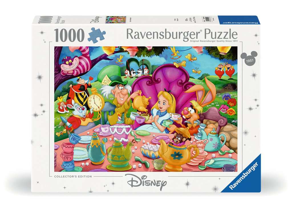 Disney Collector's Edition, Alice in Wonderland – 1000 Piece Jigsaw Puzzle (Ravensburger) - Completed Puzzle