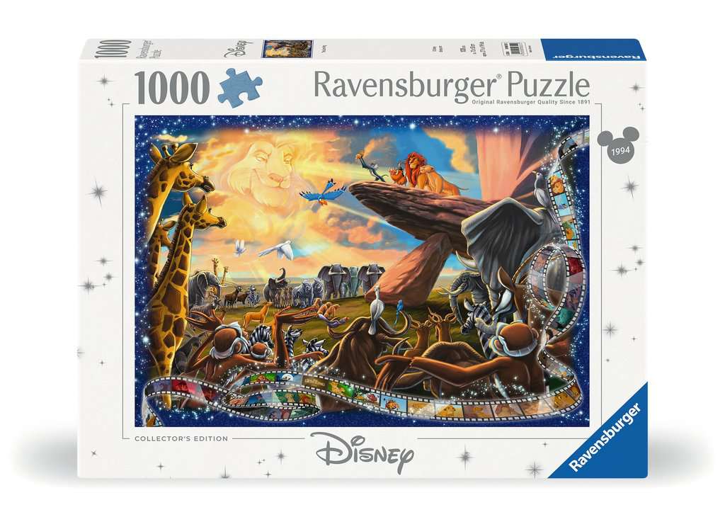 Disney Collector's Edition Lion King – 1000 Piece Jigsaw Puzzle (Ravensburger) - Completed Puzzle