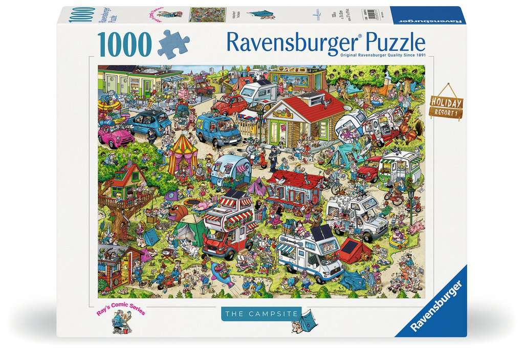 Ravensburger - Rays Comic Series – The Campsite - 1000 Piece Jigsaw Puzzle