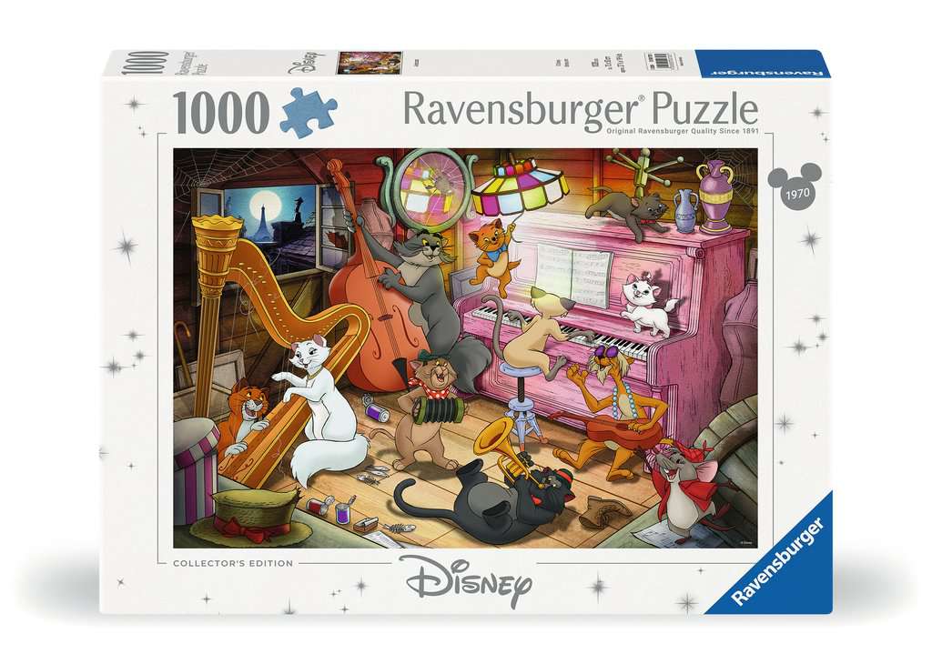 Disney Collector's Edition Aristocats – 1000 Piece Jigsaw Puzzle (Ravensburger) - Completed Puzzle
