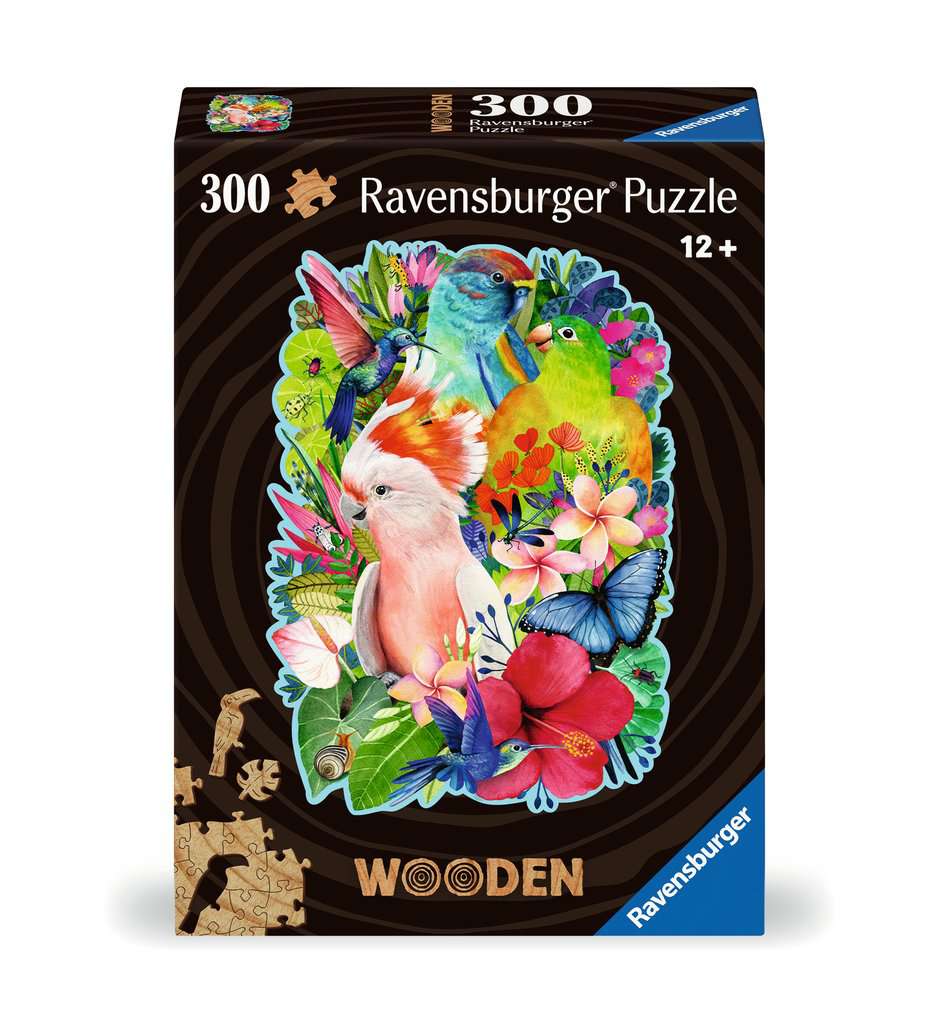 Exotic Birds – 300 Piece Wooden Jigsaw Puzzle (Ravensburger)