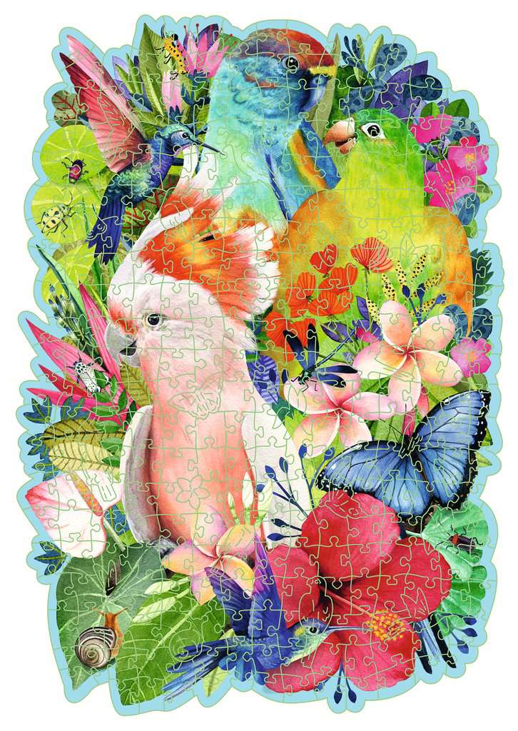 Exotic Birds – 300 Piece Wooden Jigsaw Puzzle (Ravensburger)