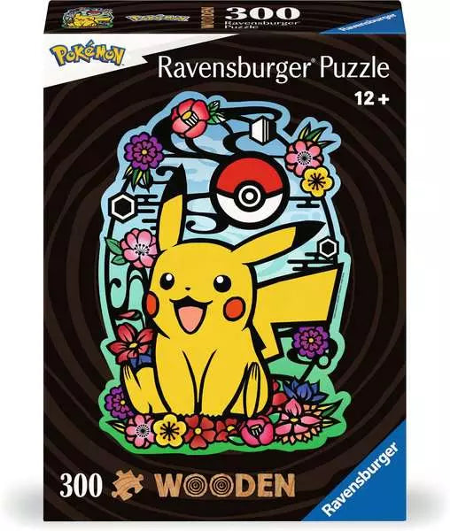 Ravensburger - Pokemon Pikachu - 300 Piece Wooden Jigsaw Puzzle