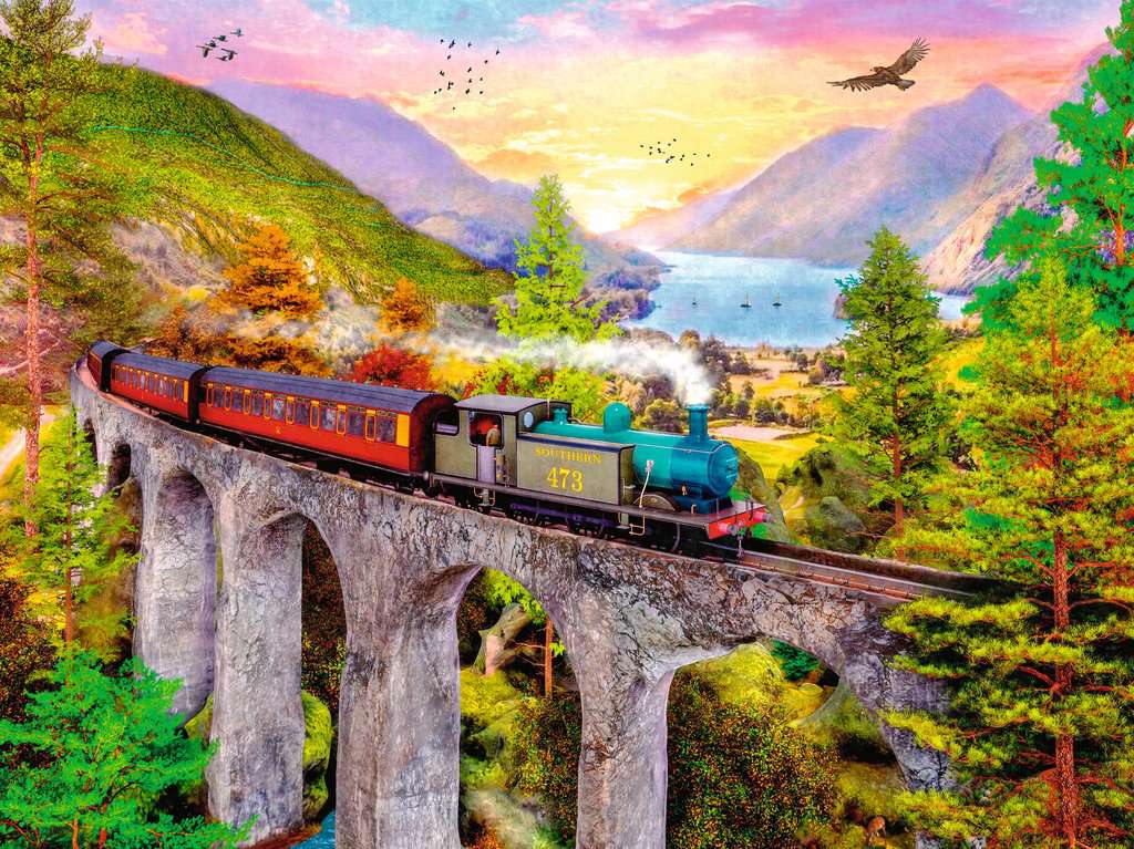 Autumn Viaduct – 1500 Piece Jigsaw Puzzle (Ravensburger)