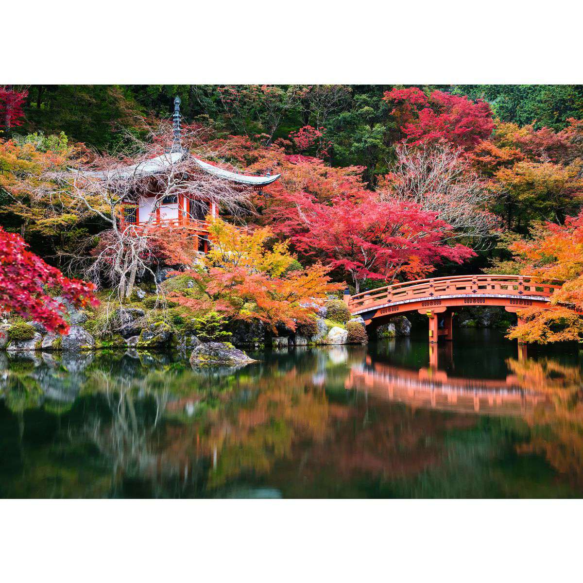 Artwork: Beautiful Gardens – Kyoto, Japan – 1000 Piece Jigsaw Puzzle (Ravensburger)