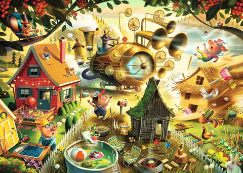 Look Out Little Pigs – 1000 Piece Jigsaw Puzzle (Ravensburger)