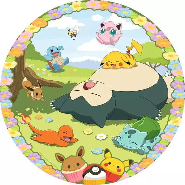 Ravensburger - Pokemon, Circular - 500 Piece Circular Jigsaw Puzzle