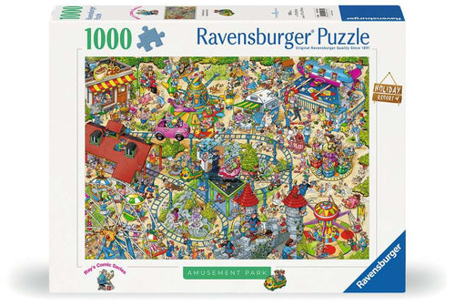 Ray's Comic Series - Holiday Resort No.4 by Ray Nicholson - 1000 Piece Jigsaw Puzzle (Ravensburger) - Completed Puzzle