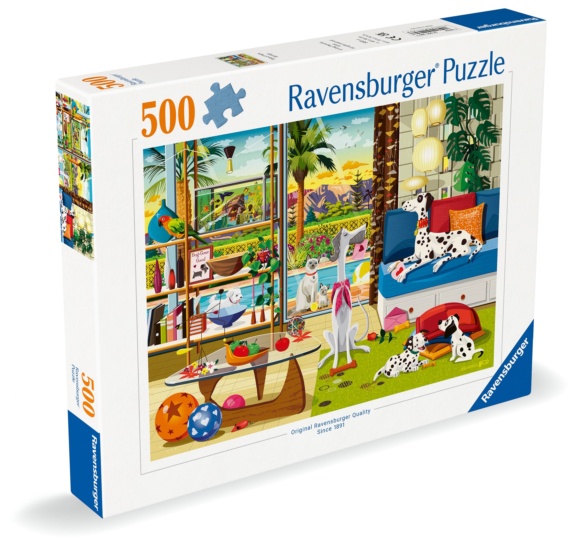 Pets of Palm Springs – 500 Piece Jigsaw Puzzle (Ravensburger)
