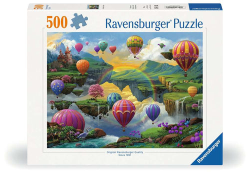 Air Balloon Valley – 500 Piece Jigsaw Puzzle (Ravensburger) - Completed Puzzle