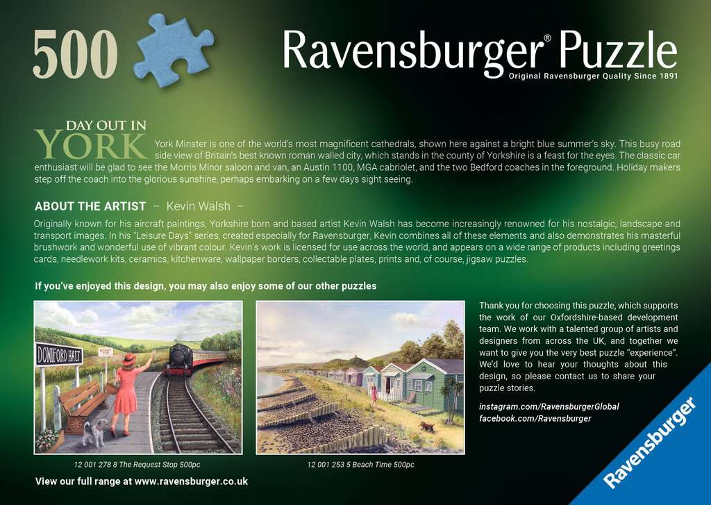 Day Out in York – 500 Piece Jigsaw Puzzle (Ravensburger)