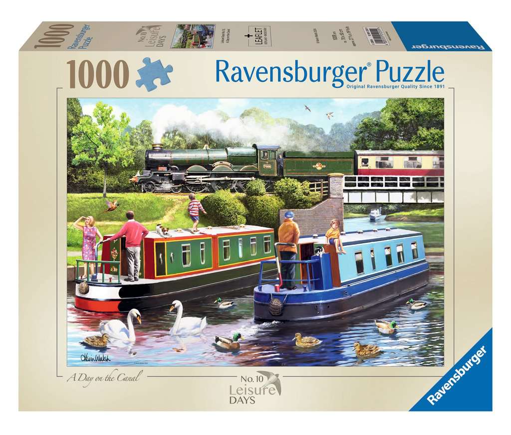 Ravensburger - Leisure days No.10, Day on the Canal - 1000 Piece Jigsaw Puzzle